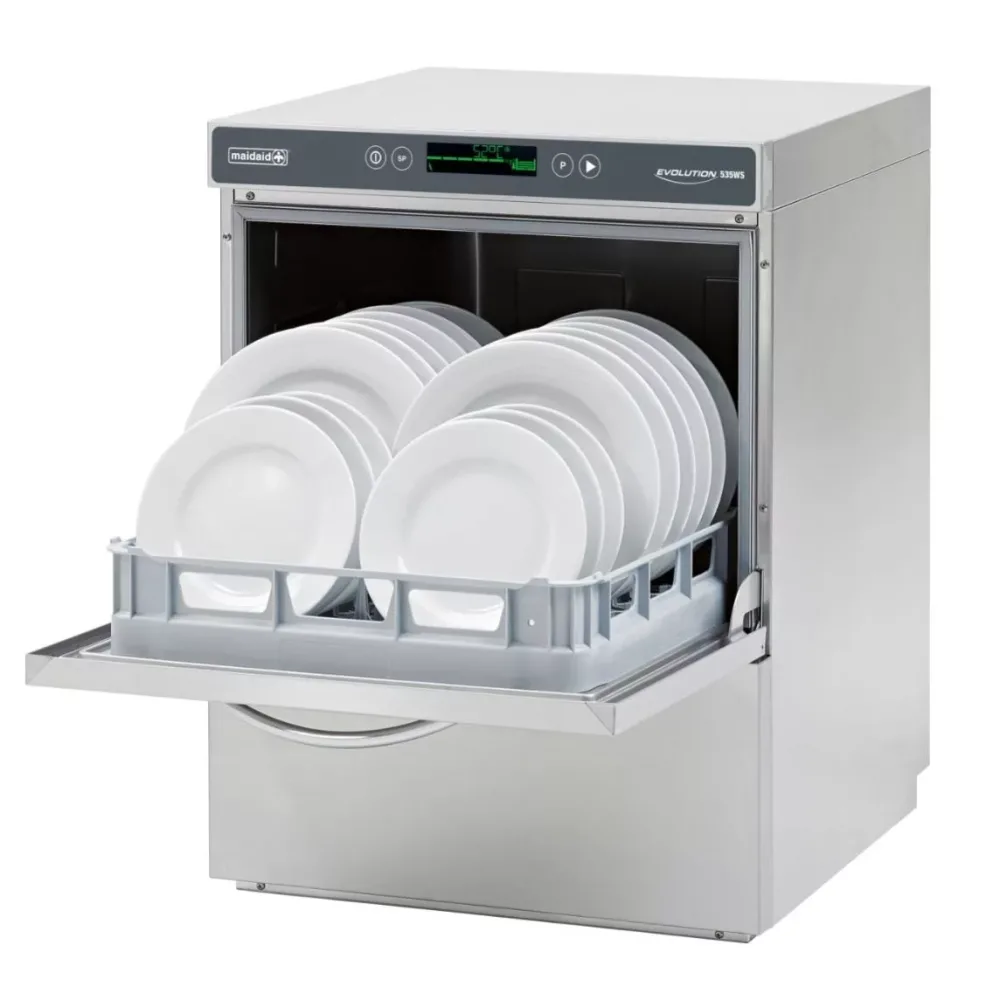 Maidaid EVO535WS Evolution Undercounter Dishwasher with Drain with Pump & Softener - islandcatering