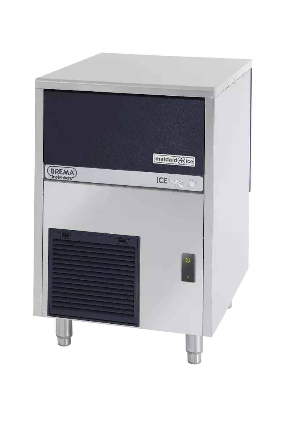 Maidaid M42-16 HC DP Ice Cube Maker with Drain Pump and 16kg Bin - islandcatering