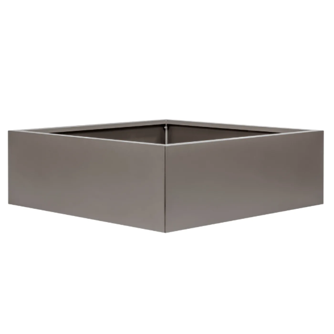 Bloembak Vlak Taupe - 40 cm hoog - 1