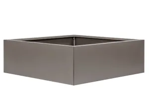 Bloembak Vlak Taupe - 40 cm hoog