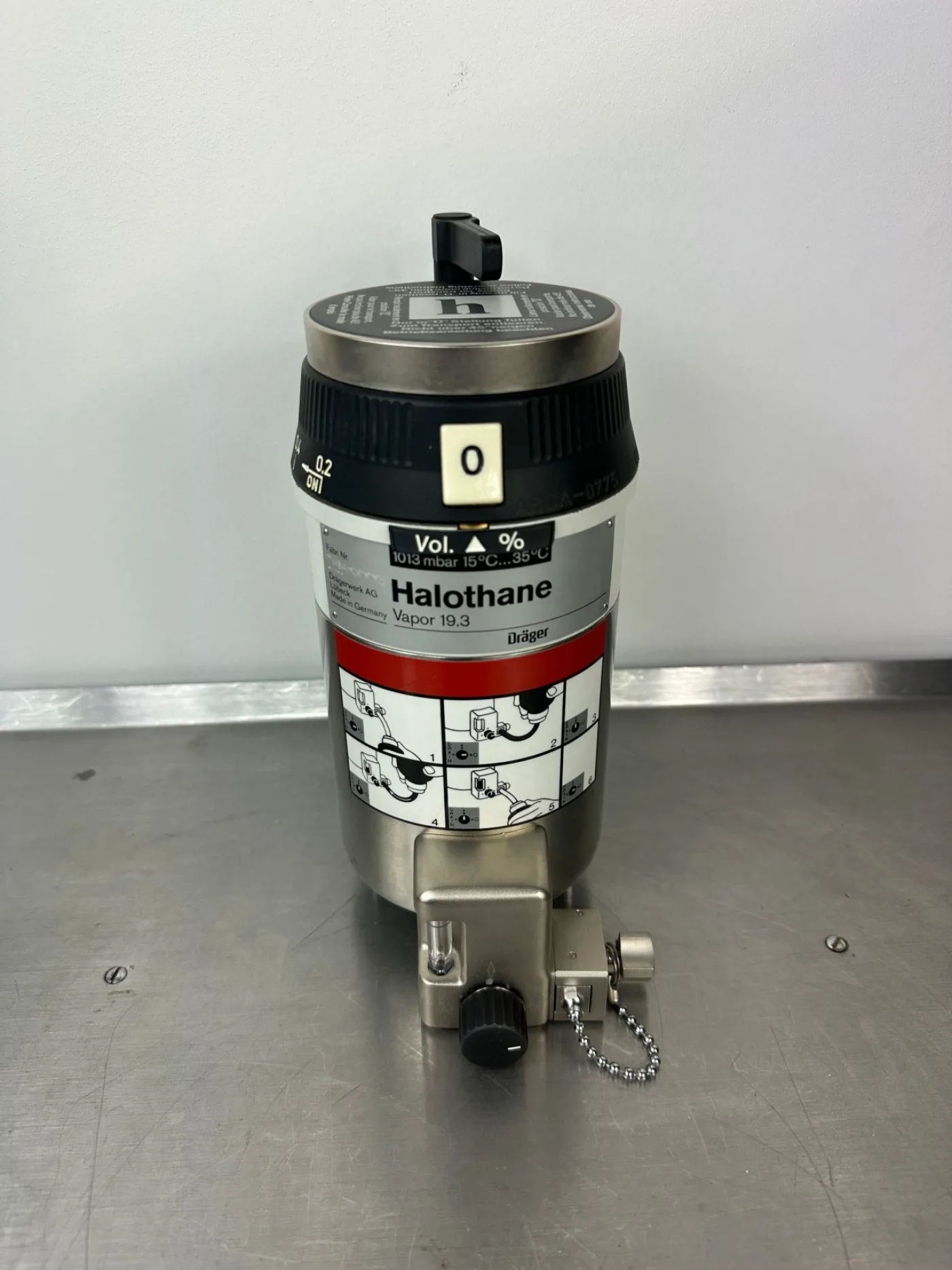 Dräger Vapor 19.3 Halothane Vaporiser Narkosemittelverdampfer - 1