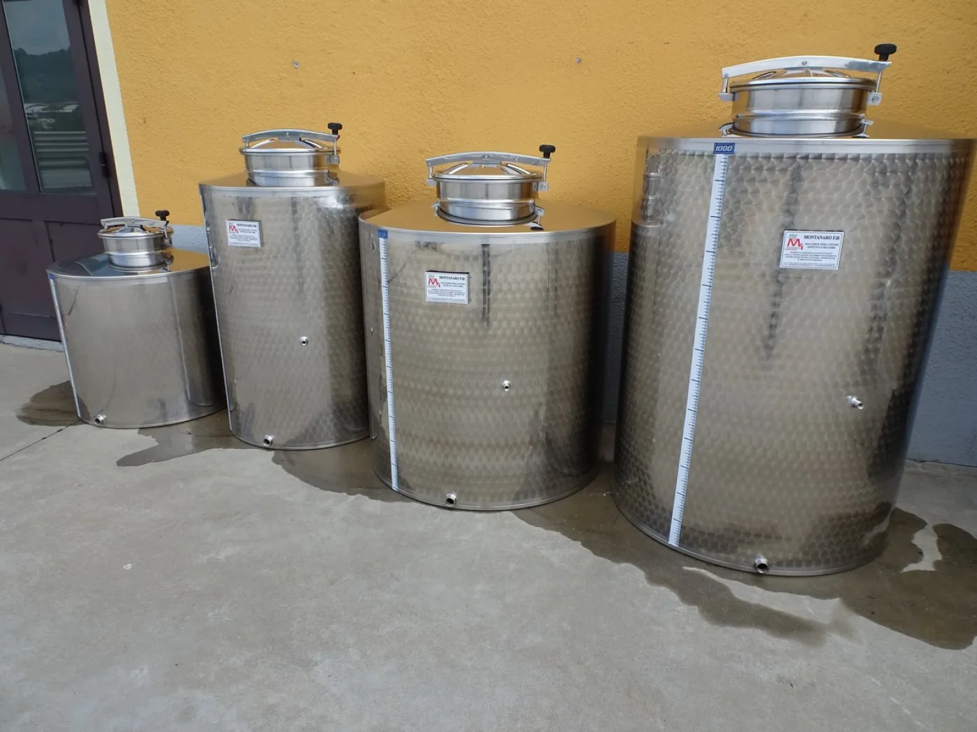STAINLESS STEEL TANK CAPACITY 350-550-750-1000, STORAGE MODEL, FLAT BOTTOM WITHOUT LEGS NEW EQUIPMENT - 7