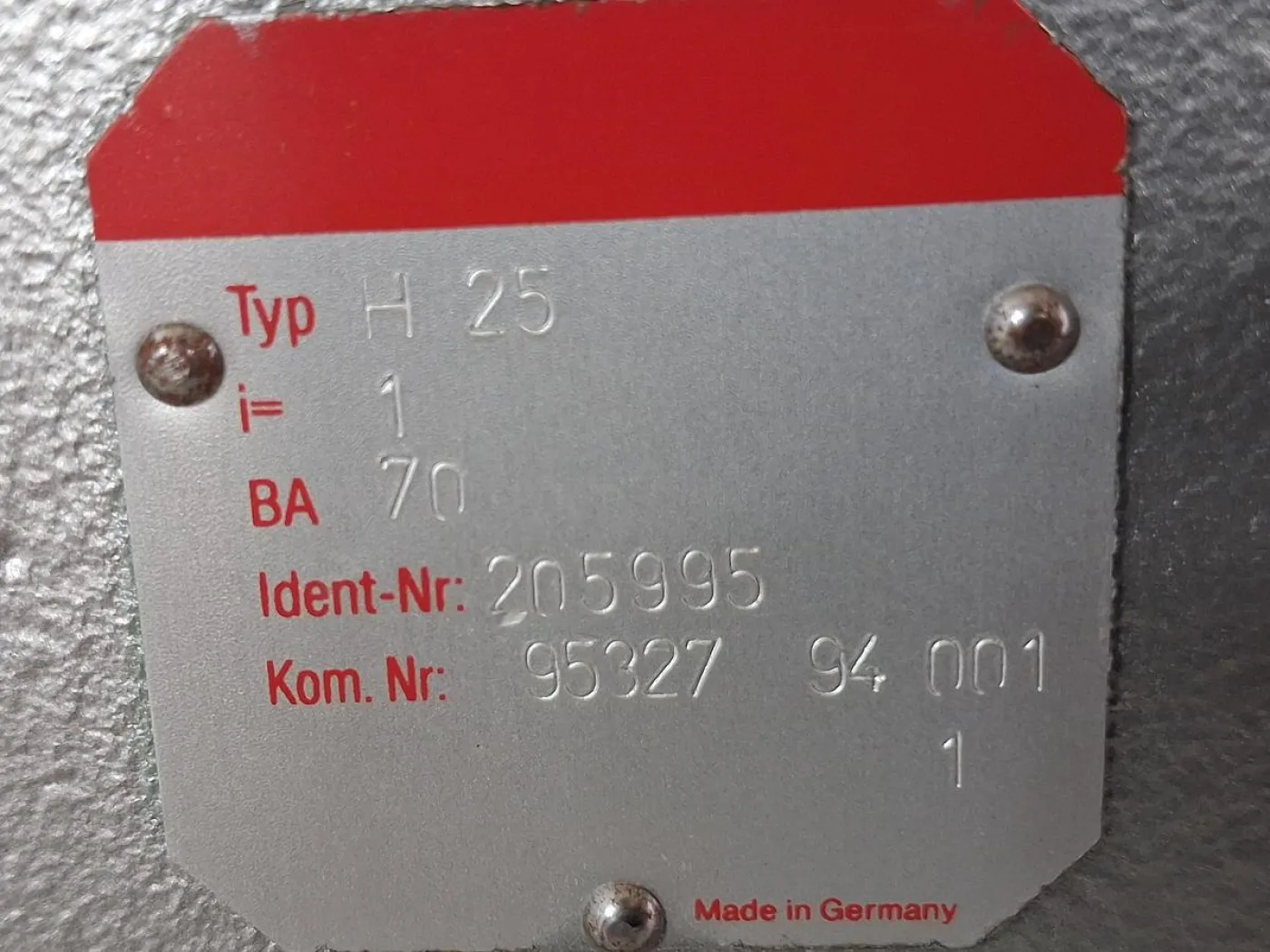 Vogel H25 Winkelgetriebe i=70 Industriegetriebe - 6