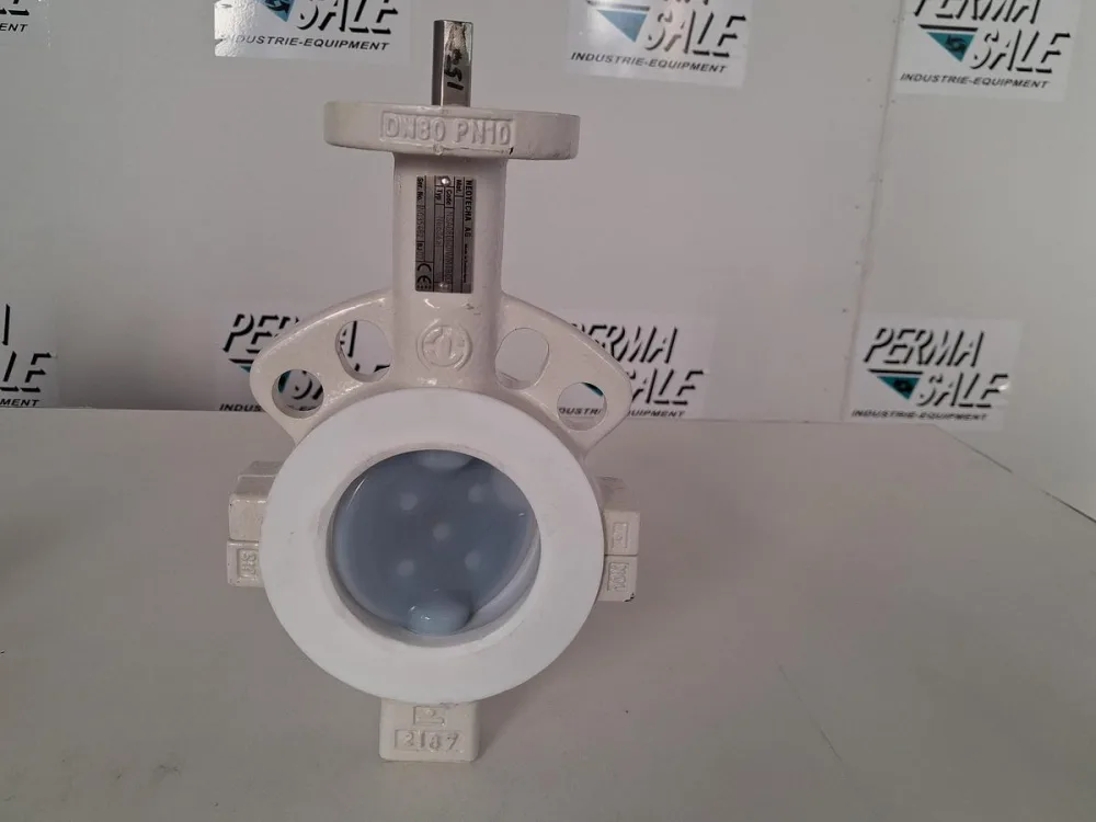 Neotecha NeoSeal DN80 PFA Lined Butterfly Valve