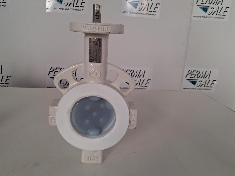 Neotecha NeoSeal DN80 PFA Lined Butterfly Valve