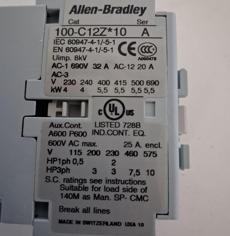 Allen-Bradley 100-C12Z*10 Contactor