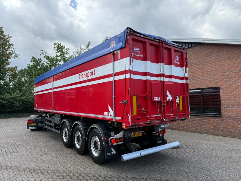 Stas S300CX 58 m³ Rear-axle steering trailer with Alcoa SAF valves/doors, 6,340 kg, NL. New MOT valid until June 27, 2027