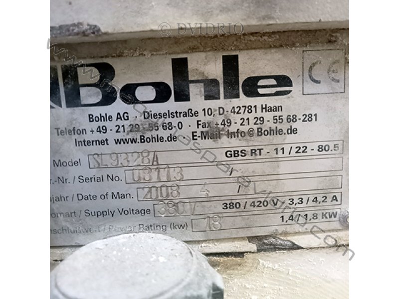 CANTEADORA RECTILINEA PARA VIDRIO BOHLE