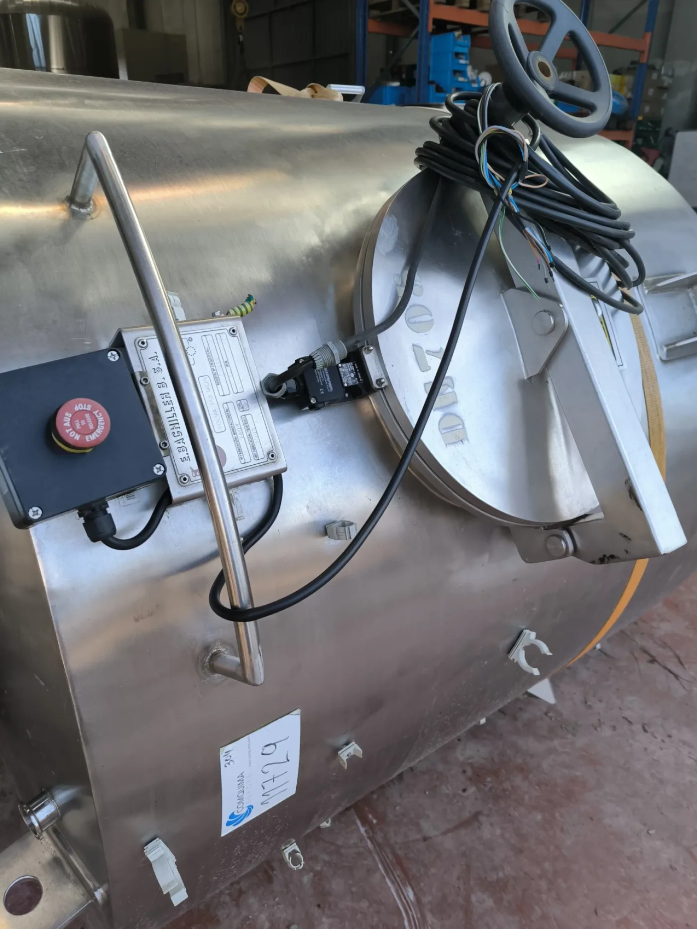 STAINLESS STEEL BUFFER HOPPER E.BACHILLER WITH ATEX AGITATOR - 2