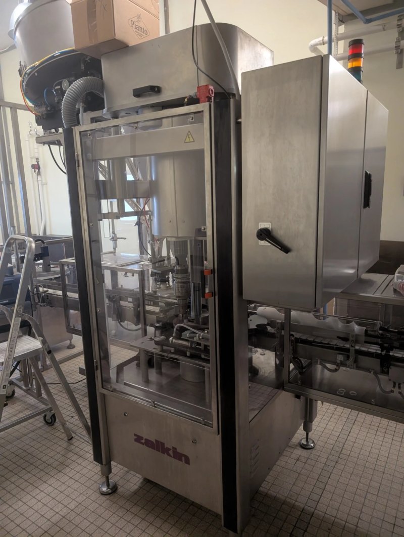 PKB DOR5 12-STATION ROTARY FILLER + ZALKIN CA3PM ROTARY CAPPER