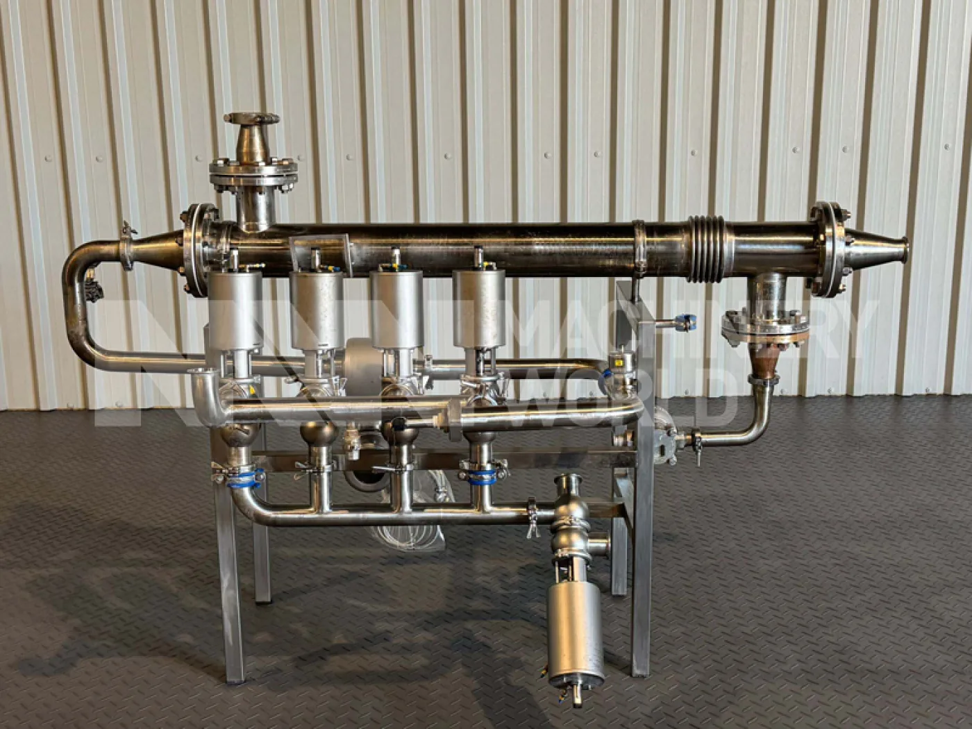 Tubular Shell-in-Tube Heat Exchanger with Alfa Laval Unique SSV Valves and Endress & Hauser Promag 50 Flowmeter - 2