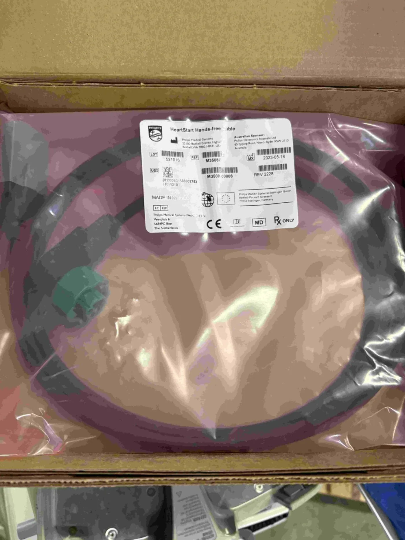 Heartstart Hands-free Cable (Neu) - 5