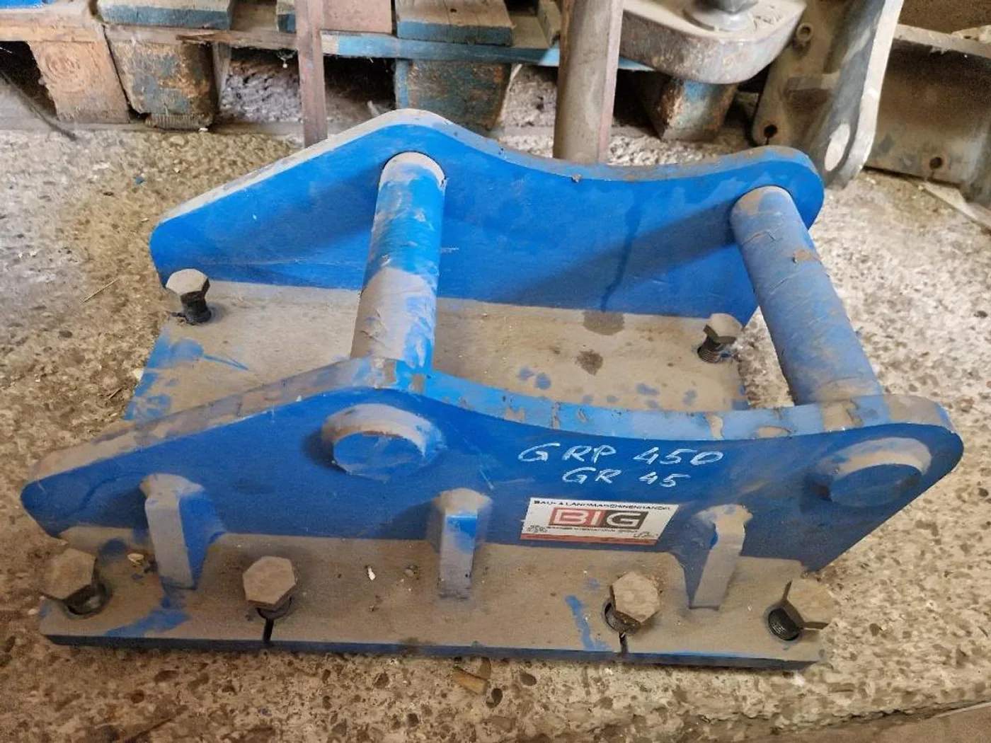 Hammer Abbruch & Sortiergreifer Anschraubplatte zu Mustang GRP450 GRP750 sowie Hammer GR45 GR75 - 5