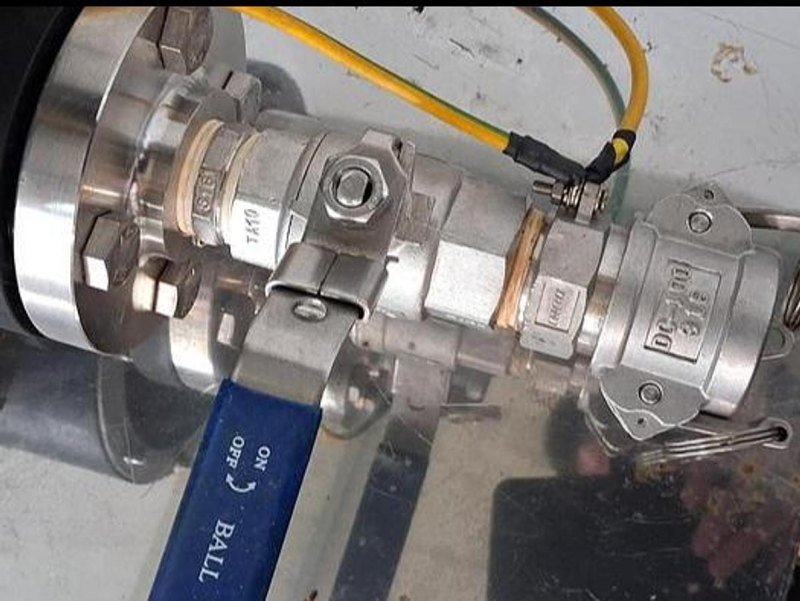 Metabo Pneumatic Diaphragm Pump Unit on Stainless Steel Frame