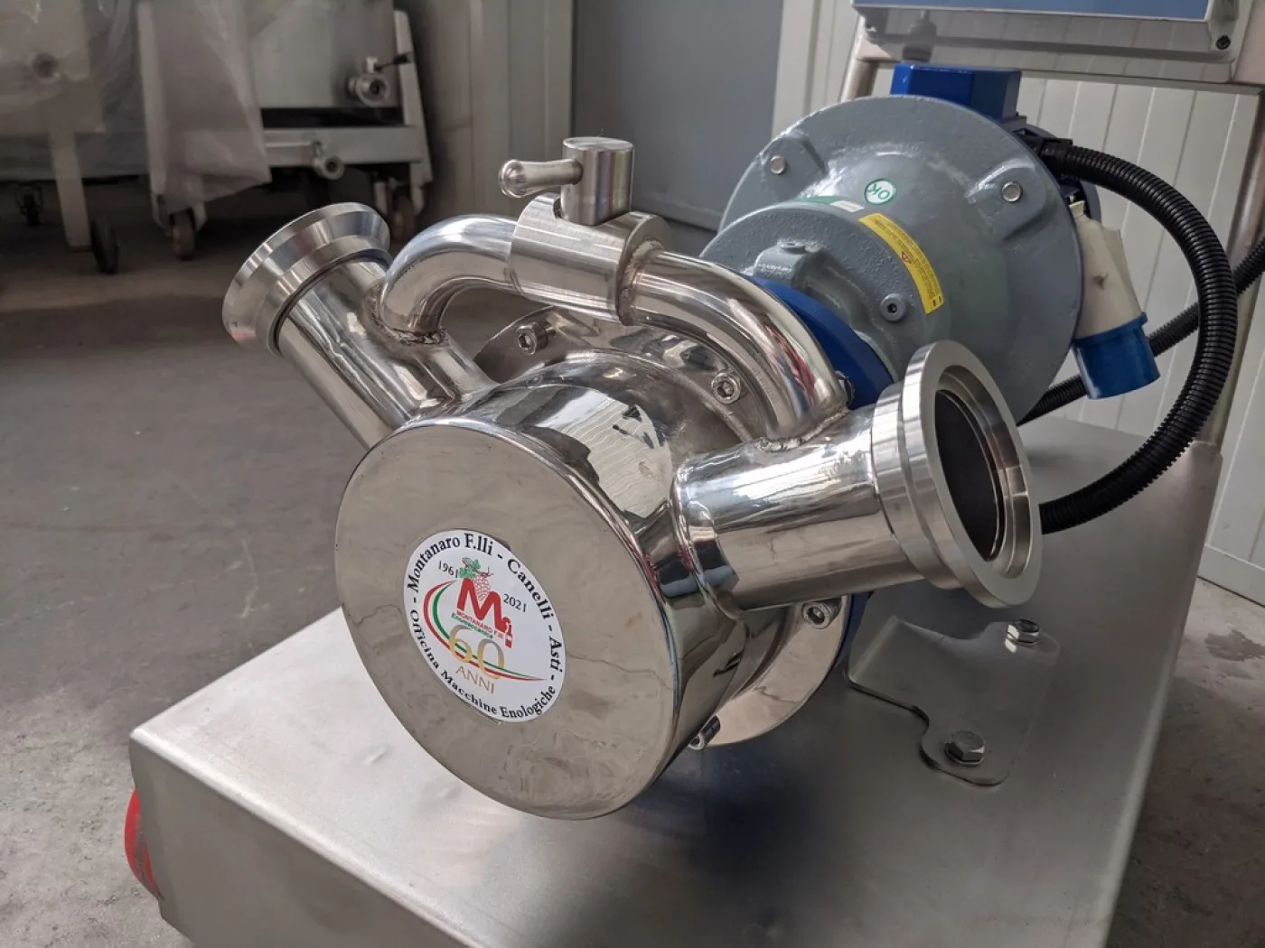 PUMP – ELECTRIC PUMP IN STAINLESS STEEL WITH FOOD NEOPRENE IMPELLER MOD. EURO 60 WITH INVERTER 220/380 VOLT NEW MACHINE - 2