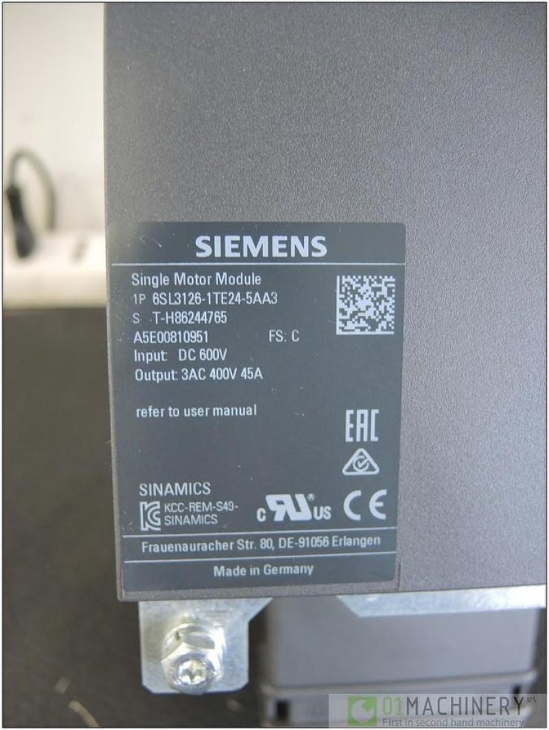 2009 SIEMENS 6SL3126-1TE24-5AA3 AI2538
