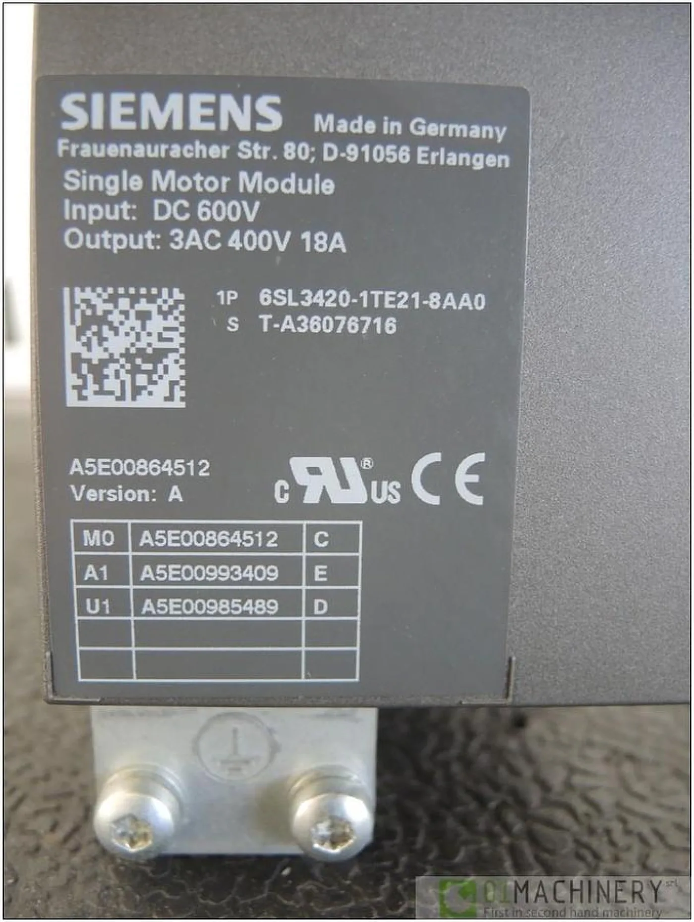 SIEMENS 6SL3420-1TE21-8AA0 AI3000 - 5