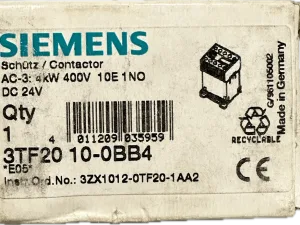 Siemens Schütz, Baugröße 00 3TF2010-0BB4