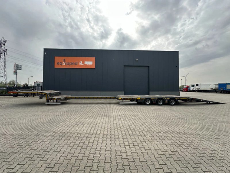 Lowbed / 6.00m extendable / hydraulic ramps / steering-axle / lift-axle