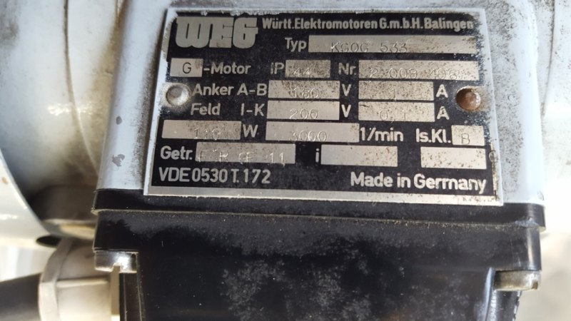 NASTRO TRASPORTATORE – MOTORE WEG
