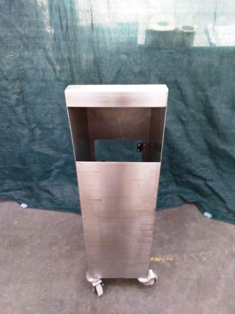 CONTENITORE IN ACCIAIO INOX CARRELLATO