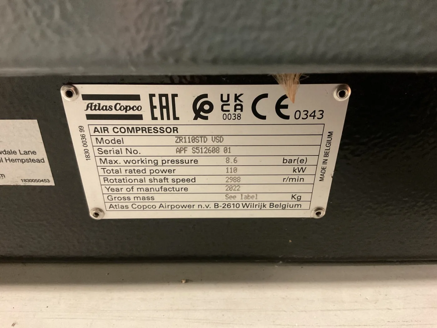 Atlas Copco ZR110 VSD FF Air compressor - Blower - 5