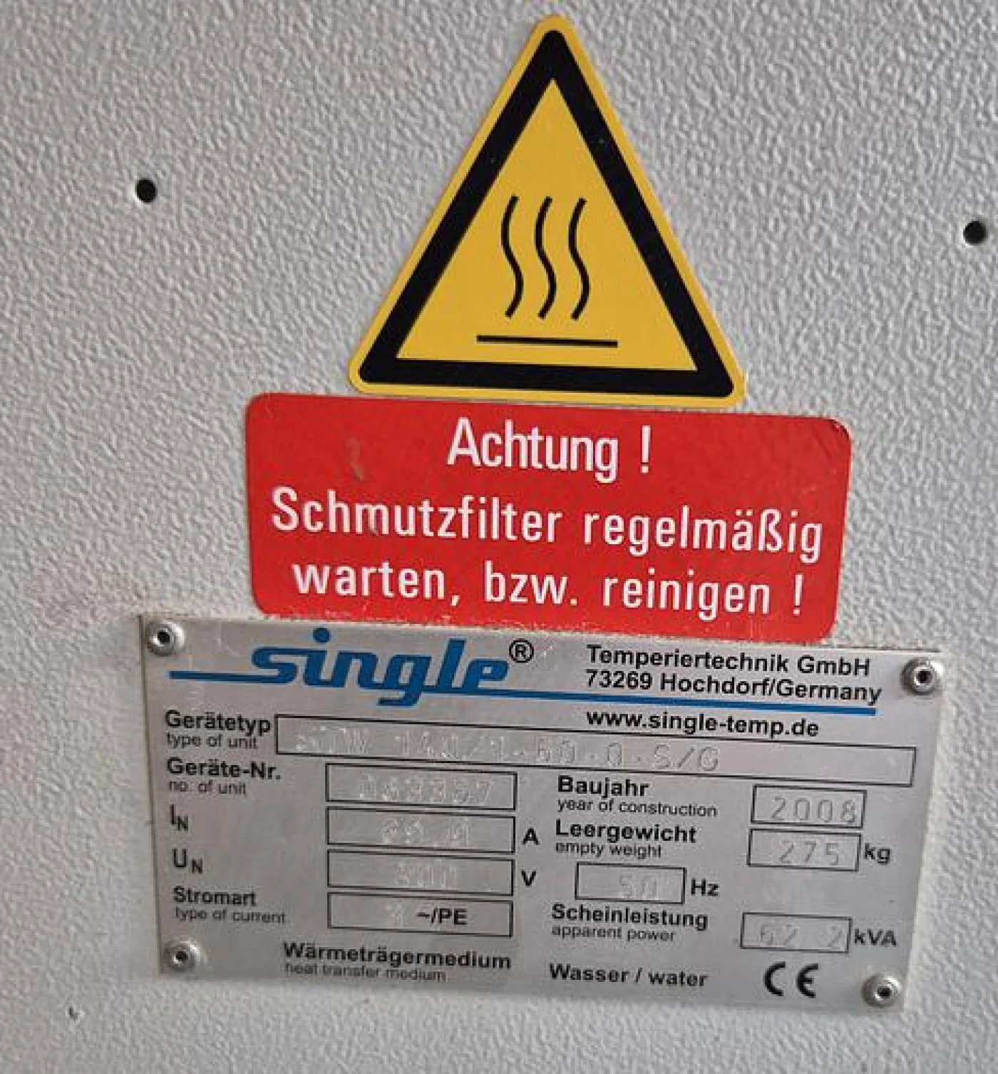 Single Temperiersystem STW 140/1-60-0-S/G - 4
