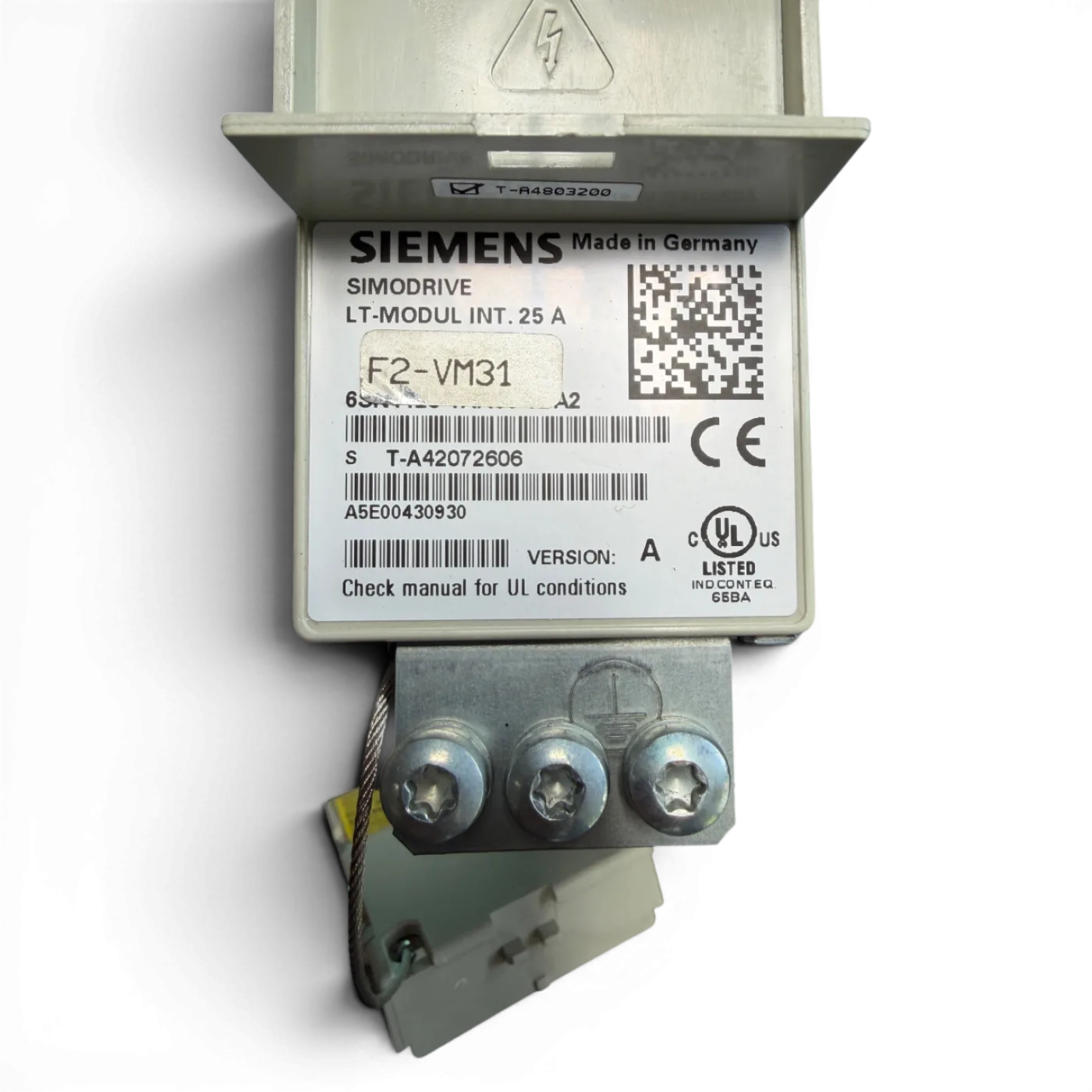 Siemens SIMODRIVE LT-Modul INT. 25 A F2-VM31 Art.-Nr. 6SN1123-1AA00-0CA2 Seriennummer T-A42072606) - 3
