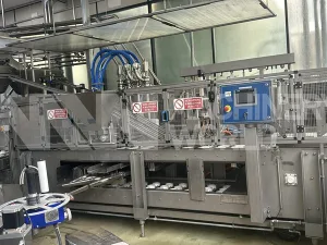 Up to 8,000pcs per hour Ital Freezer 4-Lane Linear 500ml Glass Jar Filler (Year 2017)