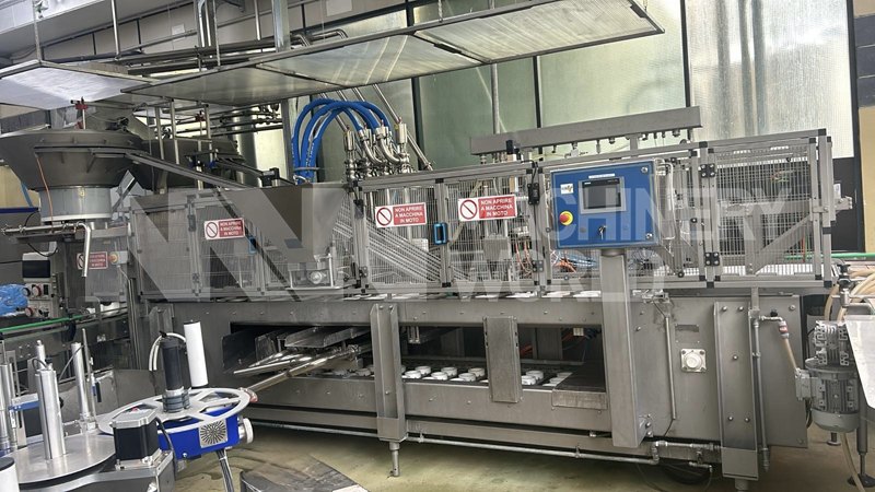 Up to 8,000pcs per hour Ital Freezer 4-Lane Linear 500ml Glass Jar Filler (Year 2017)