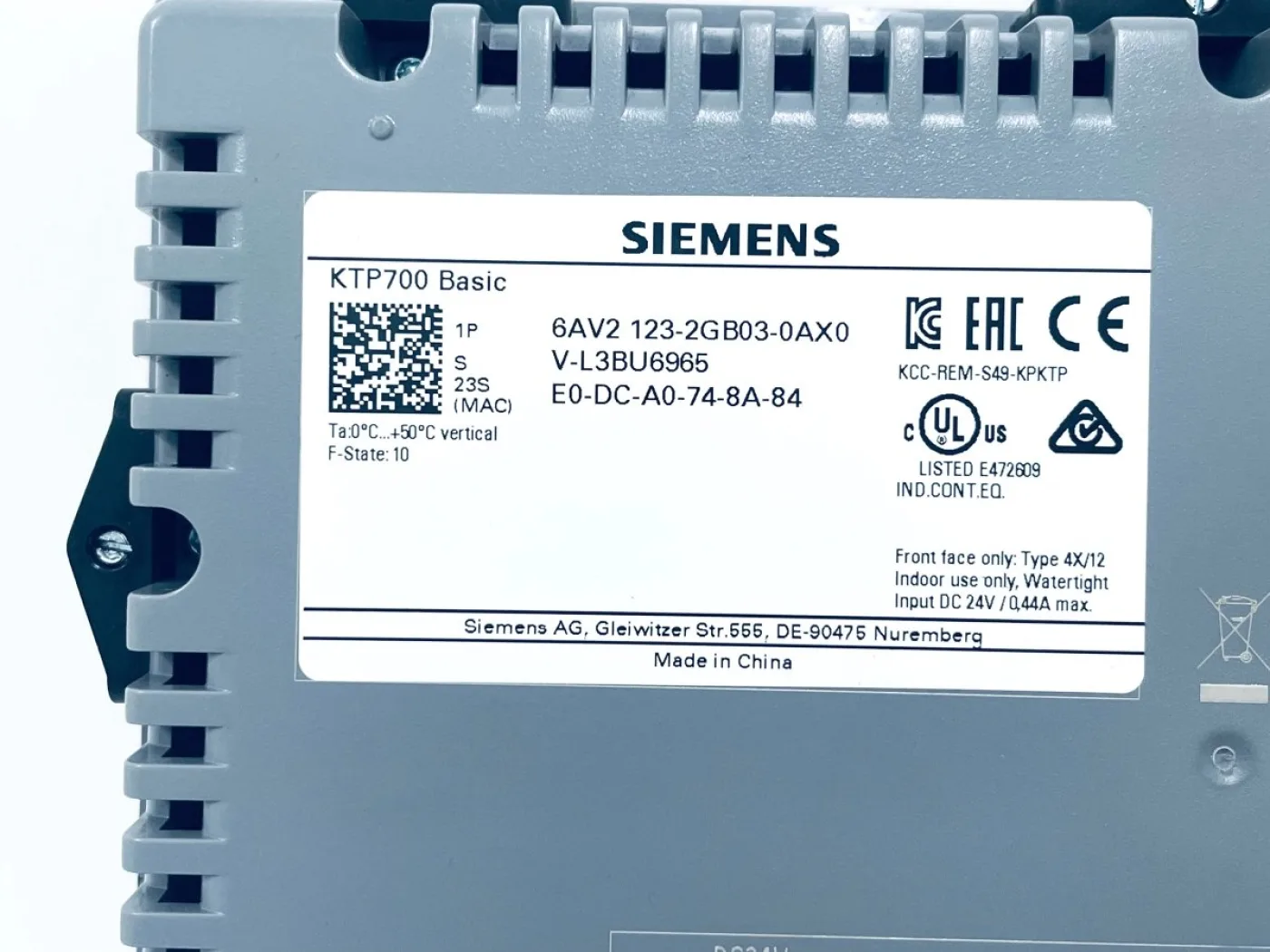 Siemens SIMATIC HMI KTP700 Basic 6AV2123-2GB03-0AX0 - 3