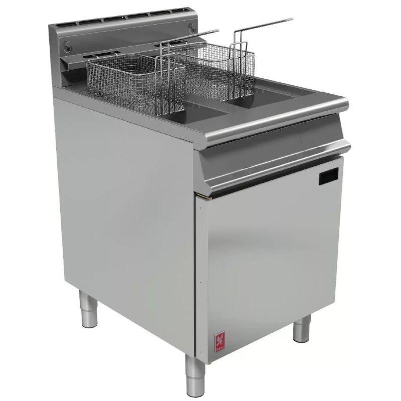 Falcon Dominator Twin Tank Twin Basket Free Standing Natural Gas Fryer G3865 - islandcatering