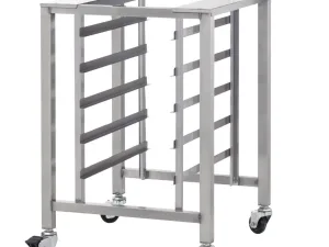TurboFan Stainless Steel Oven Stand with Castors and Swivel Lock SK33 - islandcatering