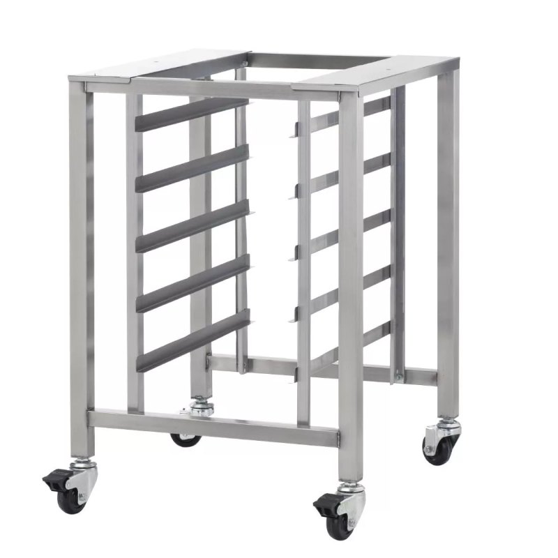 TurboFan Stainless Steel Oven Stand with Castors and Swivel Lock SK33 - islandcatering