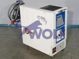 Warmwasser-Temperiergerät VULANIC - Type Vulcatherm für Thermoöl, Baujahr 1999.
