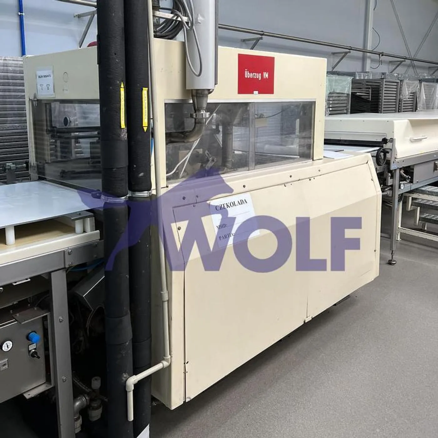 Überziehmaschine SOLLICH - Type TS-820, mit eingebauter Temperierung. - 1