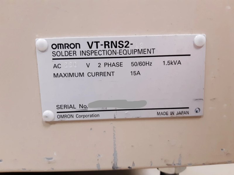 Omron VT-RNS2, AOI, vintage 2013, operational