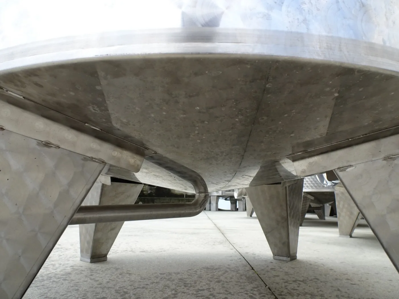 STAINLESS STEEL TANKS CAPACITY LITERS 5000 STORAGE MODEL CONICAL BOTTOM NEW EQUIPMENT - 2