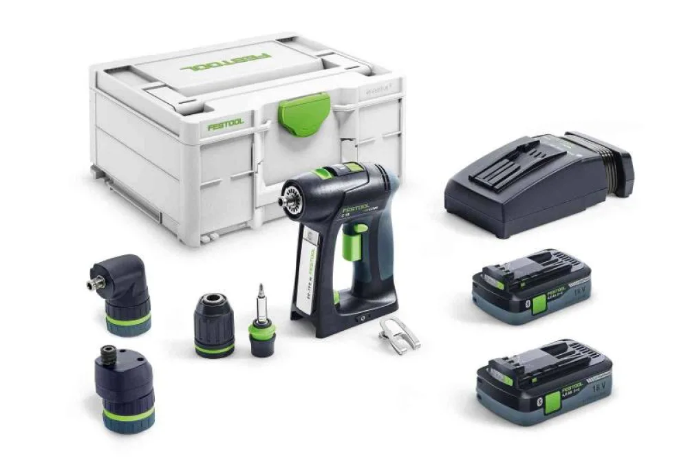 Trapano avvitatore a batteria FESTOOL MOD. C 18 HPC 4,0 I-Plus P21