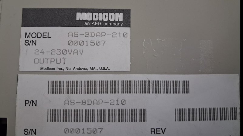 Modicon AS-BADP-210 Output Module