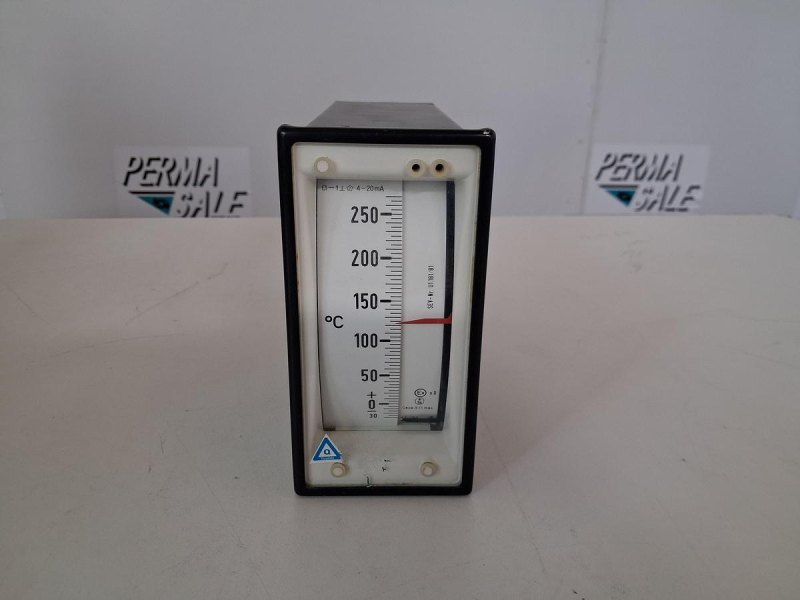 Camille Bauer Messspulinstrument 4–20 mA Temperaturanzeige 0–250 °C
