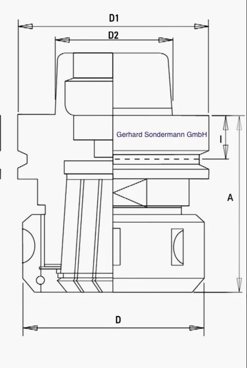 HSK 63 F Spannzangenfutter HM Schaftfräser 49 x 19 mm
