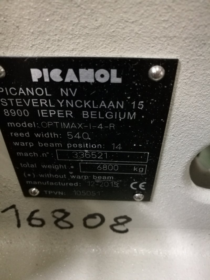 Picanol - 1 pc. Picanol Rapier loom, Type OPTIMAX I-4-R-540