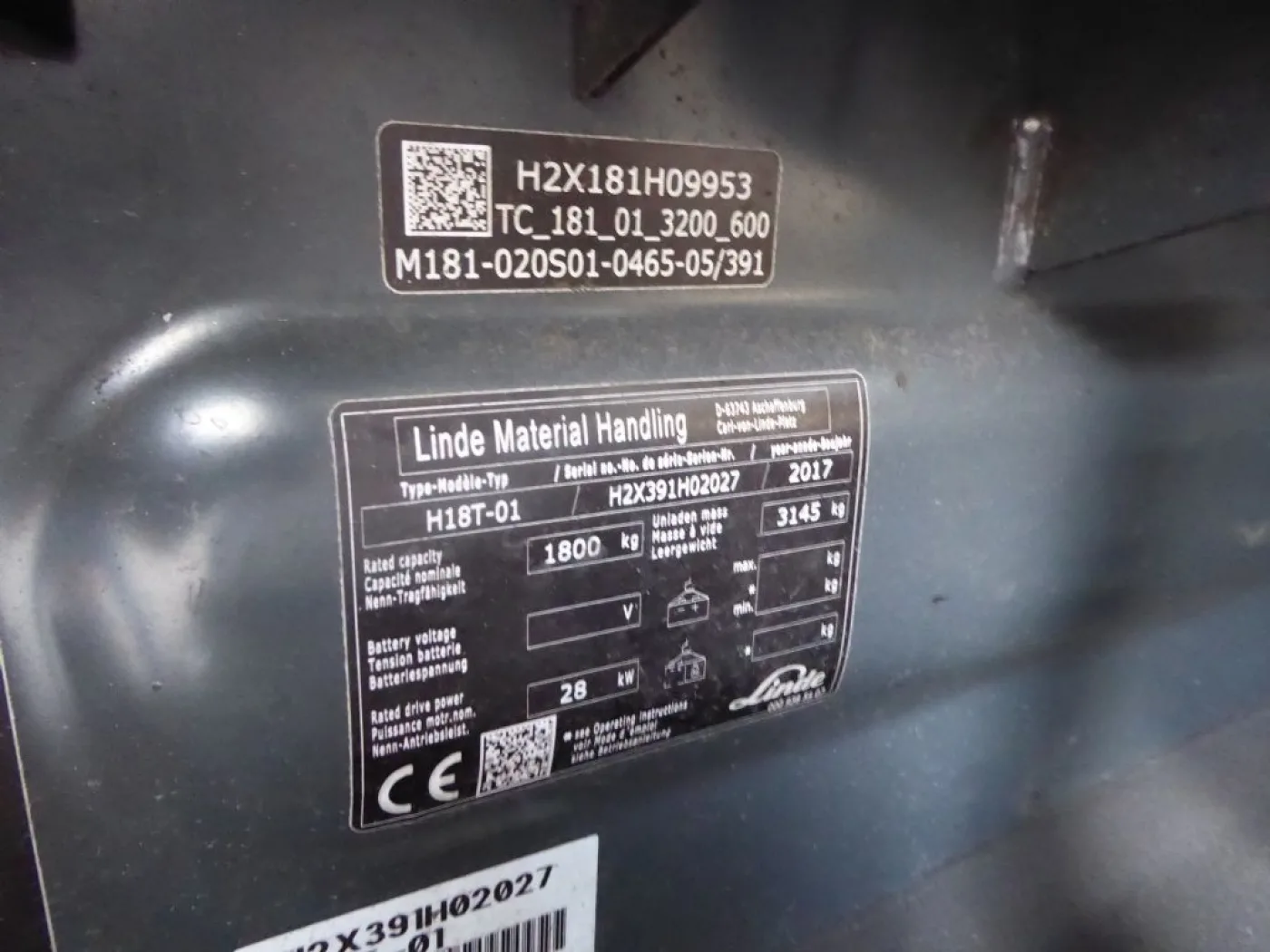 Linde H18T-01 - 3
