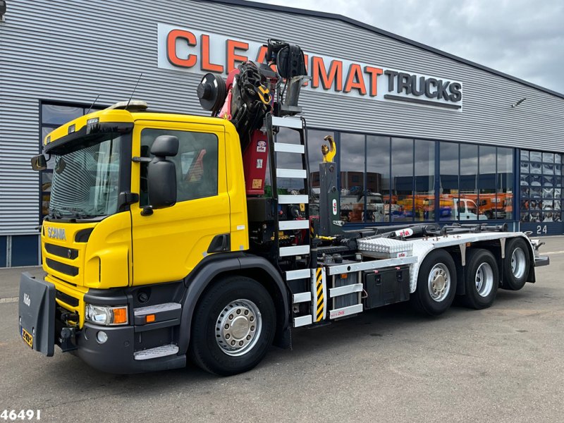 Scania P 450 Euro 6 HMF 21 Tonmeter laadkraan