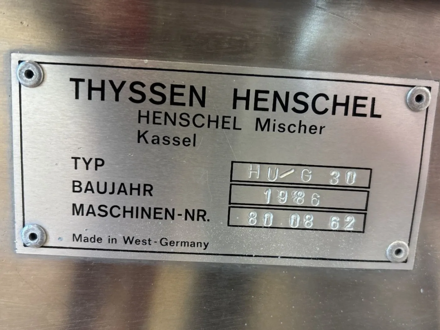 Thyssen Henschel HU/G 30 - Universal mixer - 2