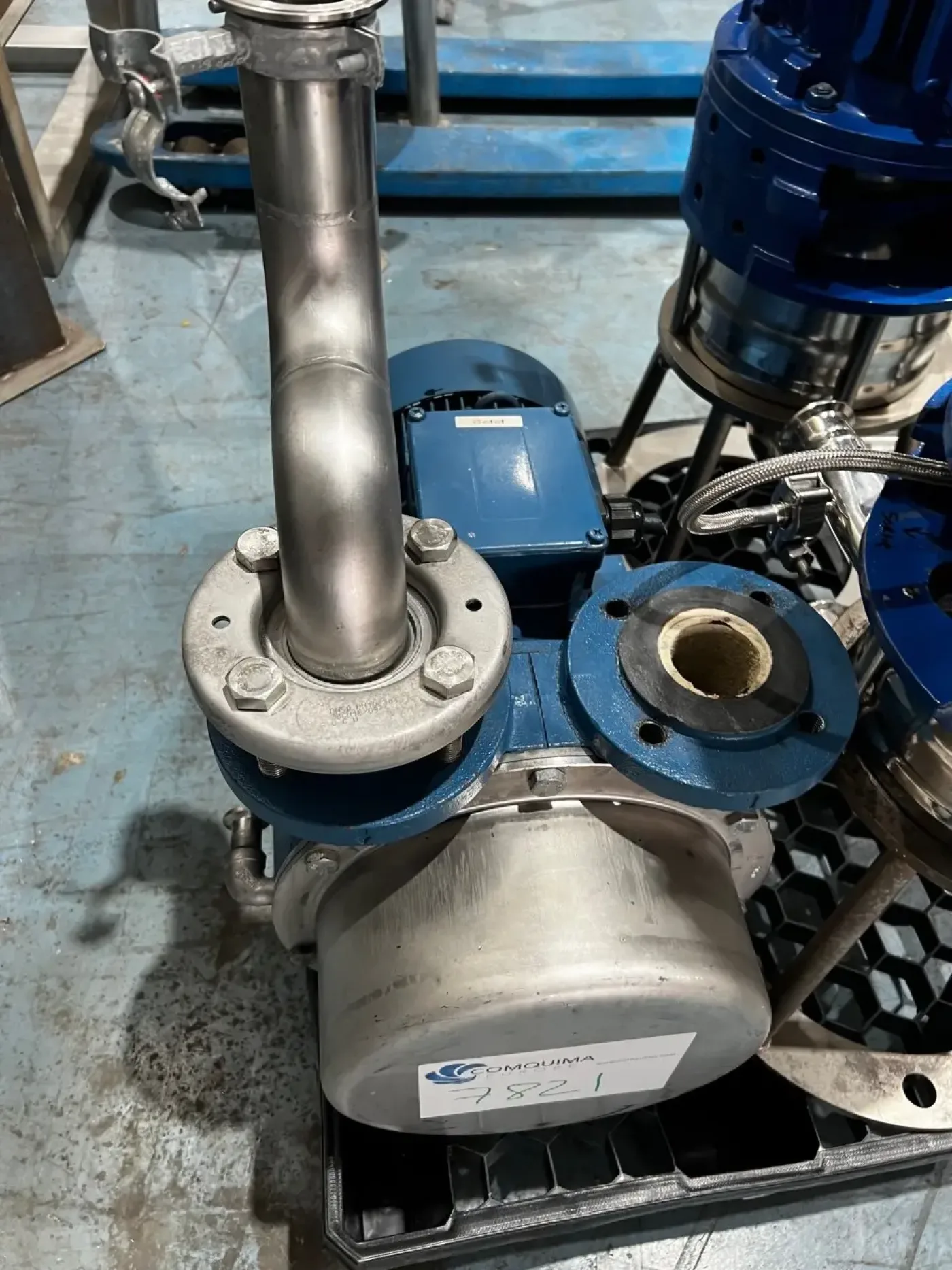 USED STAINLESS STEEL VACUUM PUMP 5.5 kW - 5