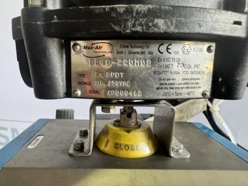 2019 EVAC / Max-Air Technology Pneumatic Valve Actuator Assembly
