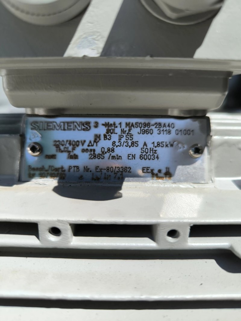 SIEMENS ATEX MOTOR 1.85 KW