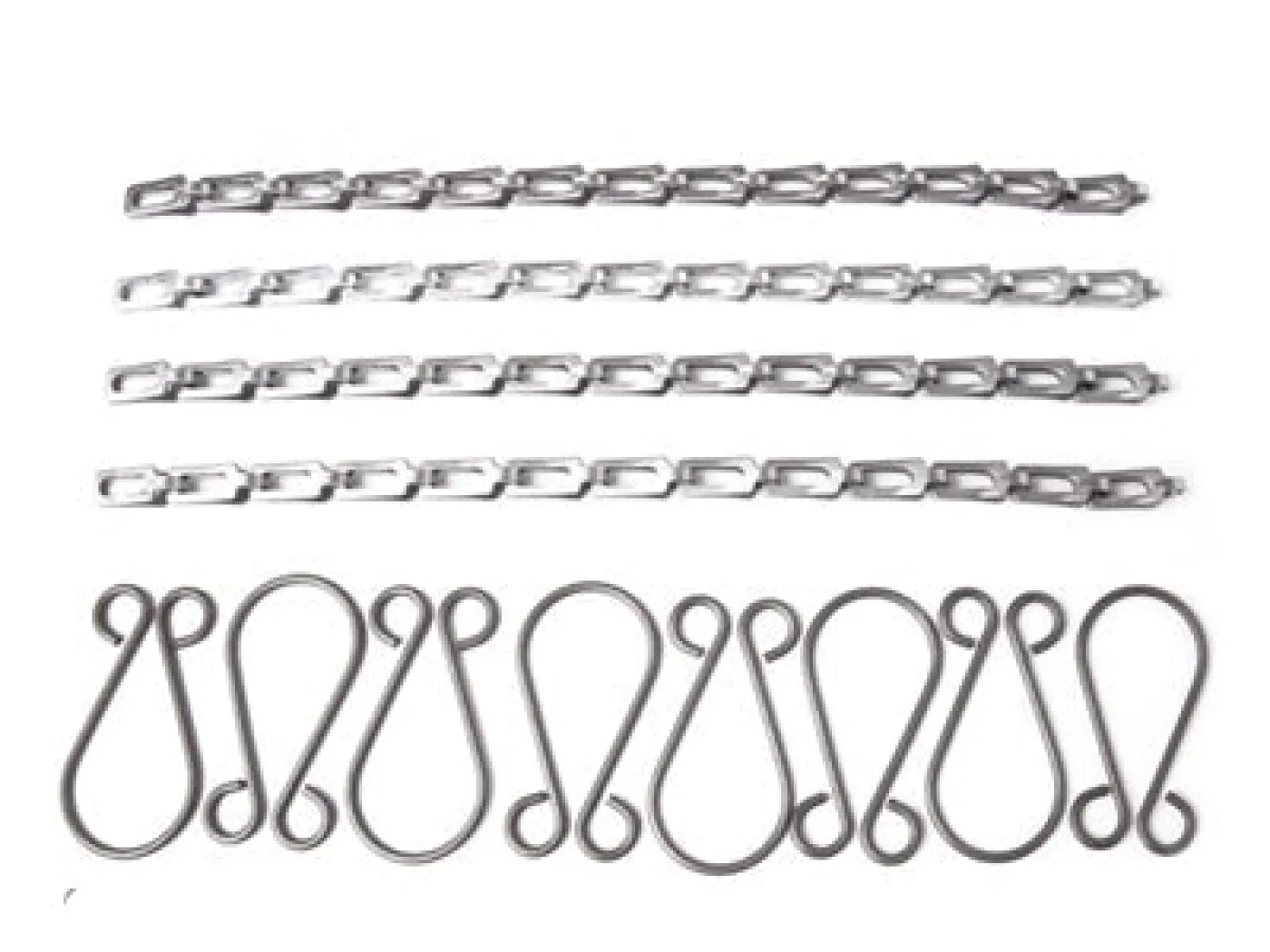 Ketting vleugel moer kap spant en voorraam (set van 8) GPW - 1